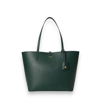 Lauren Ralph Laurentil kvinder. 431795329084 Stor vendbar tote-taske i grøn (OSFA), Casual, Polyuretan