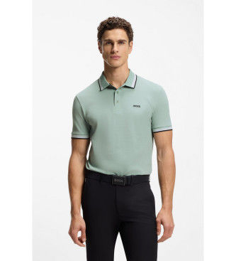 BOSStil mænd. 50469055 Paddy grøn polo shirt (XXL), Casual, Bomuld, Korte ærmer