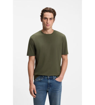 BOSStil mænd. 50473278 T-shirt TChup mørkegrøn (L), Casual, Bomuld, Korte ærmer