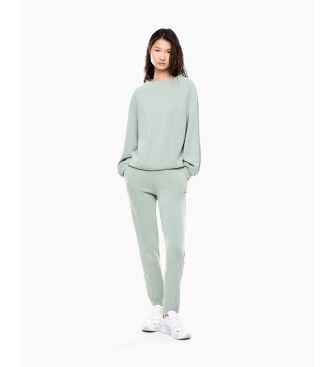 EA7til kvinder. 7W000194_AF12643 Core Lady Relax-sæt, grøn (S), Casual, Sport, Sportstøj, Multisport, Elastin, Lange ærmer