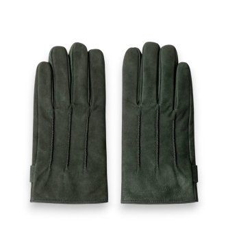 Hackett Londontil mænd. HM0400134 Handsker i læder Commuter Nubuck Touch grøn (L), Casual, Klassisk