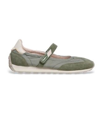 Pepe Jeanstil kvinder. PLS400029 Jane Soft-sneakers, grønne (38), Fast, Velcro, Casual