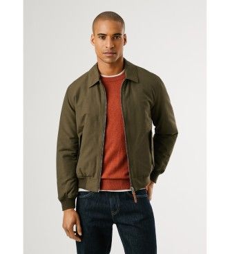 Pepe Jeanstil mænd. PM4027169 Grøn Jasper-jakke (M), Casual, Bomuld