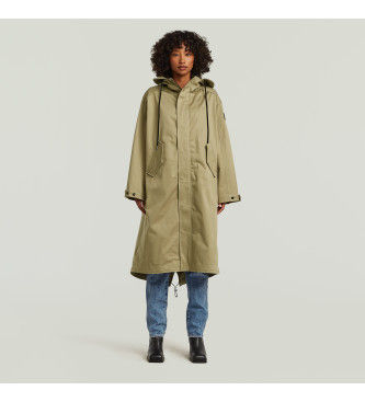 G-Startil kvinder. D28236-5126-6057 Grøn Rovic parka (M), Casual, Bomuld