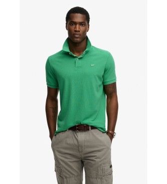 Superdrytil mænd. M1110452A Polo Classic Pique grøn (XL), Casual, Bomuld, Klassisk, Korte ærmer