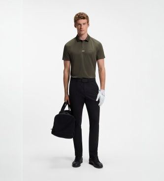 BOSStil mænd. 50570012 Grøn Paddytech polo (XL), Casual, Sport, Polyester, Korte ærmer