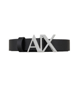 A|X Armani Exchangetil kvinder. 941125CC71900020 Sort læderbælte (65cm), Casual, Klassisk