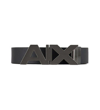 A|X Armani Exchangetil mænd. 951058CC50543120 Læderbælte sort, navy (32), Casual, Klassisk, Blå