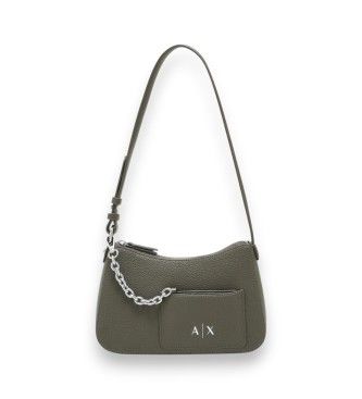 A|X Armani Exchangetil kvinder. XW001571AF15625U7043 Skuldertaske med grøn kæde (OSFA), Casual, Polyester