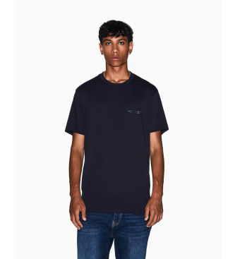 A|X Armani Exchangetil mænd. XM001281AF10361UB101 Daglig T-shirt (L), Hvid, Casual, Bomuld, Korte ærmer