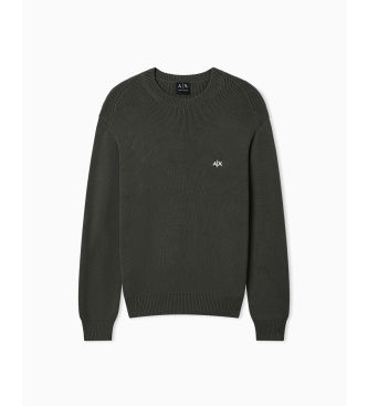 A|X Armani Exchangetil mænd. XM002819AF12930U8144 Pullover Pull green (S), Casual, Grøn, Bomuld, Lange ærmer