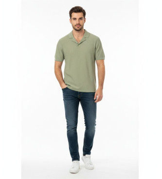 A|X Armani Exchangetil mænd. XM002165AF20139U7210 Grøn moderne poloshirt (S), Casual, Bomuld, Korte ærmer