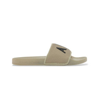 A|X Armani Exchangetil mænd. XUP001XV820Z7016 Flip flops Casual grøn (44), Fast, Ingen, Badetøj