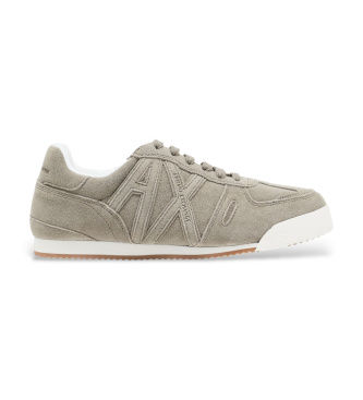 A|X Armani Exchangetil kvinder. XW002794AF19687Z7016 Klassiske sneakers i læder (37.5), Fast, Blonder, Casual, Grøn
