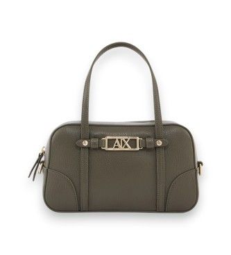 A|X Armani Exchangetil kvinder. XW002611AF15632U7043 Boston håndtaske grøn (OSFA), Casual, Polyester
