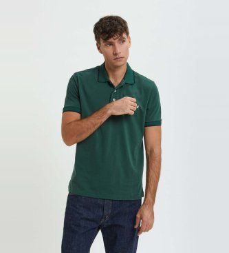 Baracutatil mænd. BRPOL0020UT2769 Polo Logo grøn (S), Casual, Bomuld, Korte ærmer