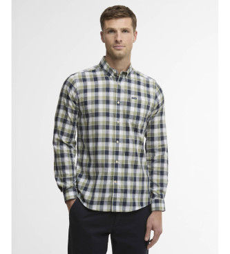 Barbourtil mænd. MSH5717 Harwoods grønne skjorte (XL), Casual, Bomuld, Lange ærmer