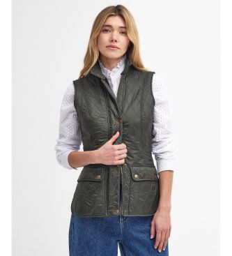 Barbourtil kvinder. LGI0017 Wray Quilted vest grøn (L), Casual, Polyester