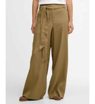 Barbourtil kvinder. LTR0415 Rowane hørbukser grøn (S), Casual, Linned