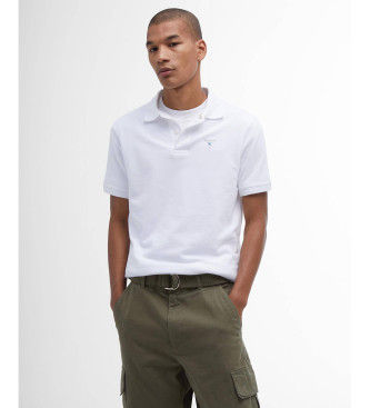 Barbourtil mænd. MML0358 Original hvid poloshirt (L), Casual, Bomuld, Korte ærmer