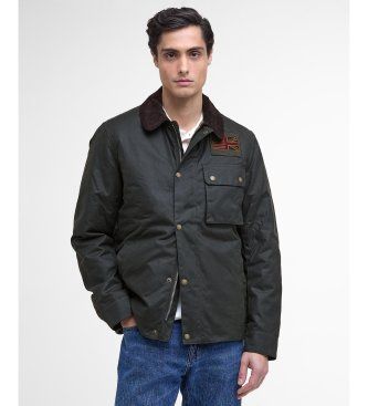 Barbourtil mænd. MWX1853 Jakke Workers Wax mørkegrøn (XL), Casual, Bomuld