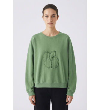 BA&SHtil kvinder. 1E26MAIA Sweatshirt Maia grøn (36), Casual, Bomuld