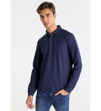 Bendorfftil mænd. 830925470 Basic navy piqué polo shirt (XXL), Casual, Bomuld, Lange ærmer, Blå