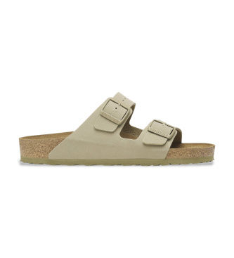 Birkenstocktil kvinder. 1027697 Arizona Birko Flor sandaler i læder, grøn (40), Fast, Ingen, Casual