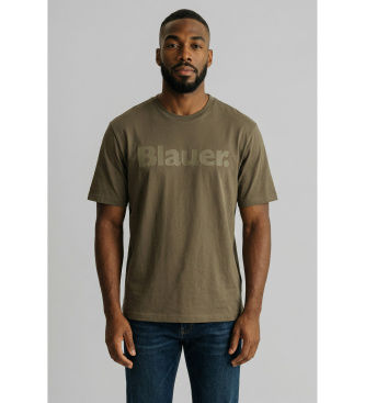 Blauertil mænd. 26SBLUH02287 Bourn T-shirt grøn (M), Casual, Bomuld, Korte ærmer