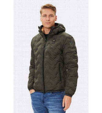 Blauertil mænd. 25WBLUC03233 Piery grønlig-brun vinklet jakke grønlig-brun (S), Casual, Polyester