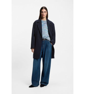 BOSStil kvinder. 50548660 Navy Calesara frakke (38), Blå, Casual, Syntetisk