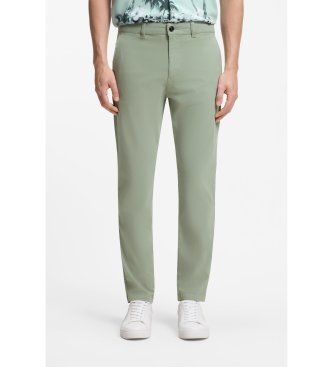 BOSStil mænd. 50559286 Tapered chino-bukser grøn (32/30), Casual, Bomuld