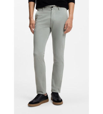 BOSStil mænd. 50510933 Chino slim bukser grøn (32/30), Casual, Bomuld
