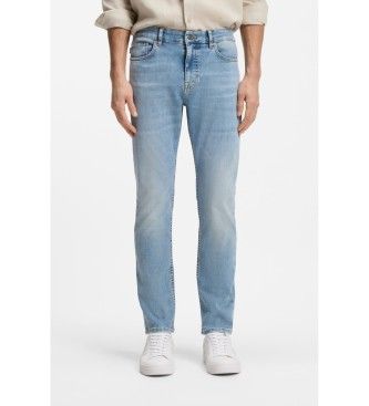 BOSStil mænd. 50556874 Jeans Delaware slim fit turkis (38/32), Blå, Casual, Bomuld, Denim