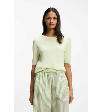 BOSStil kvinder. 50557077 Fiaffu grøn trøje (S), Casual, Viscose, Kashmir