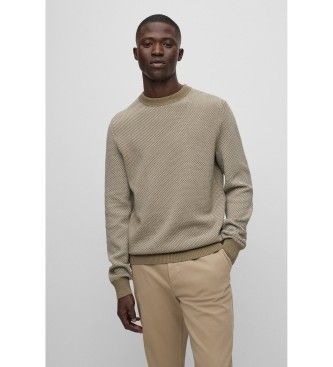 BOSStil mænd. 50494404 Klassisk grøn trøje (XXL), Casual, Syntetisk, Lange ærmer