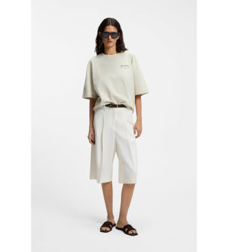 BOSStil kvinder. 50559835 Off-white Talarina-bukser (34), Hvid, Casual