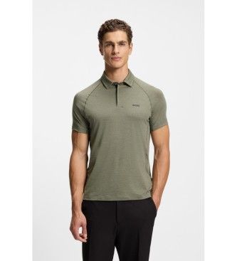 BOSStil mænd. 50554647 Polo Active Slim Fit grøn (XL), Casual, Korte ærmer, Lyocell