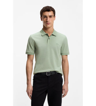 BOSStil mænd. 50553564 Pallas grøn poloshirt (XXL), Casual, Bomuld, Korte ærmer