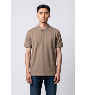 BOSStil mænd. 50554574 Polo Pio 1 grønbrun (XL), Casual, Bomuld, Korte ærmer