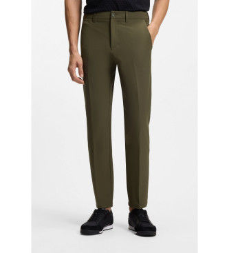 BOSStil mænd. 50534303 Commuter Slim Bukser grøn (46), Casual, Polyester