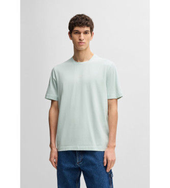 BOSStil mænd. 50473278 TChup T-shirt lyseblå (S), Casual, Bomuld, Korte ærmer
