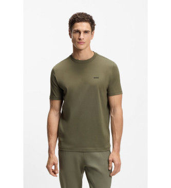 BOSStil mænd. 50506373 T-shirt Clean grøn (M), Casual, Bomuld, Korte ærmer