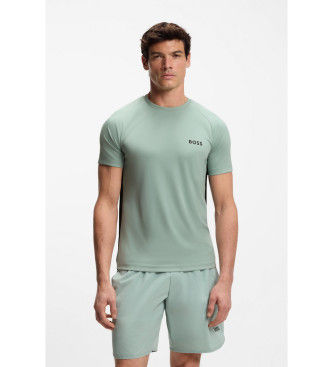 BOSStil mænd. 50554544 Spin CB grøn T-shirt (XL), Casual, Polyester, Korte ærmer