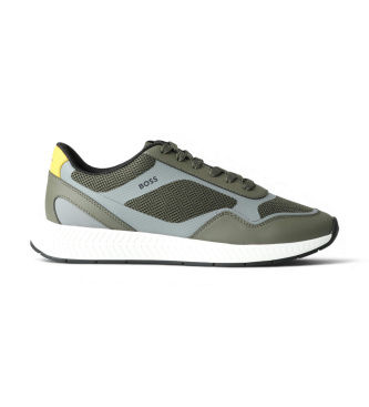 BOSStil mænd. 50568928 Titanium grønne sneakers (45), Fast, Blonder, Casual