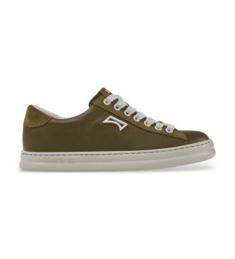 Campertil kvinder. K201855-014 Sneakers i læder Runner Four grøn (37), Fast, Blonder, Casual