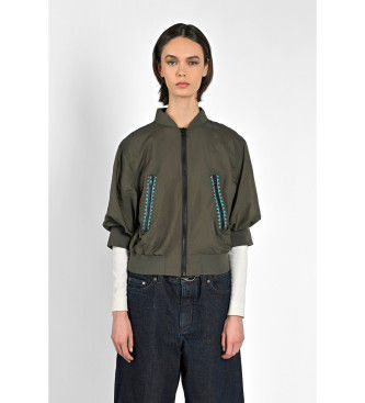 Canadian Classicstil kvinder. CN.GS225006W Zowie jakke grøn (M), Casual, Nylon, Lange ærmer