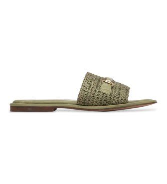 Carmelatil kvinder. 16328802-KAKI Sandaler 163288 grøn (36), Stof, Fast, Ingen, Casual