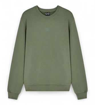 EA7til mænd. 7M001489_AF17787 Sweatshirt Logo Series grøn (3XL), Sport, Bomuld, Sportstøj, Klassisk, Multisport, Korte ærmer