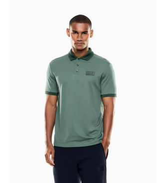 EA7til mænd. 7M001359_AF13862 Lux Identity grøn poloshirt (XL), Casual, Bomuld, Korte ærmer